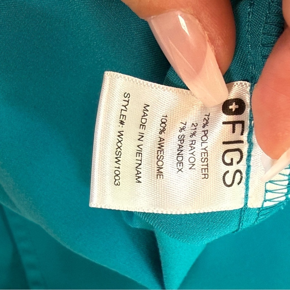 FIGS New Technical Collection Rafaela Polo Top Size xxl teal wxxsw1003 - Picture 11 of 11